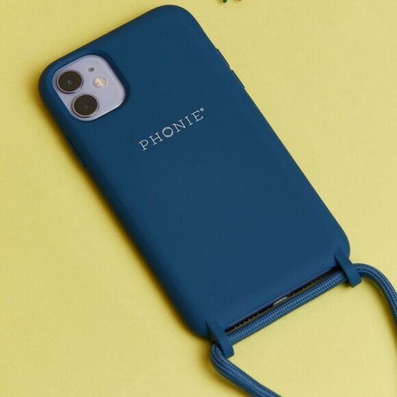 PHONIE Other - Phonie Ocean Crossbody Iphone 11 Pro Case With Necklace Cord Dark Blue